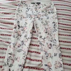 Very stretch floral ankle, skinny pants 14 charter club NWOT